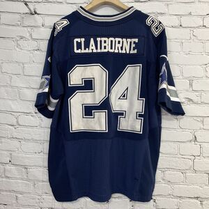 Morris Claiborne Nike On Field Dallas Cowboys Jersey Size 48 Blue #24 NFL Stitch